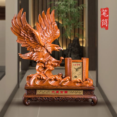 大展宏圖老鷹工藝品擺件客廳裝飾品辦公室桌老板老總桌面開業禮品