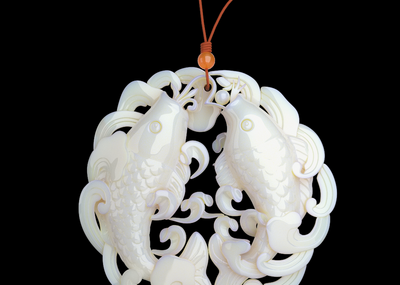 文創(chuàng) 雙魚玉佩