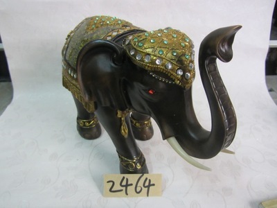 【樹脂陶瓷工藝品動物(黑色吸水長角大象)】價格,廠家,圖片,塑料、樹脂工藝品,德化縣印藝印刷有限責任公司-