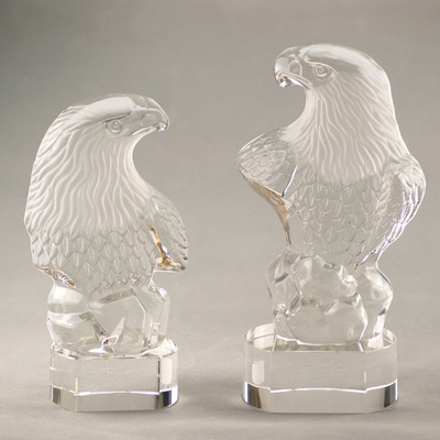 【水晶獎杯定制 水晶禮品批發 水晶獎牌 半立體老鷹獎杯】價格,廠家,圖片,水晶工藝品,義烏煁荻商貿-